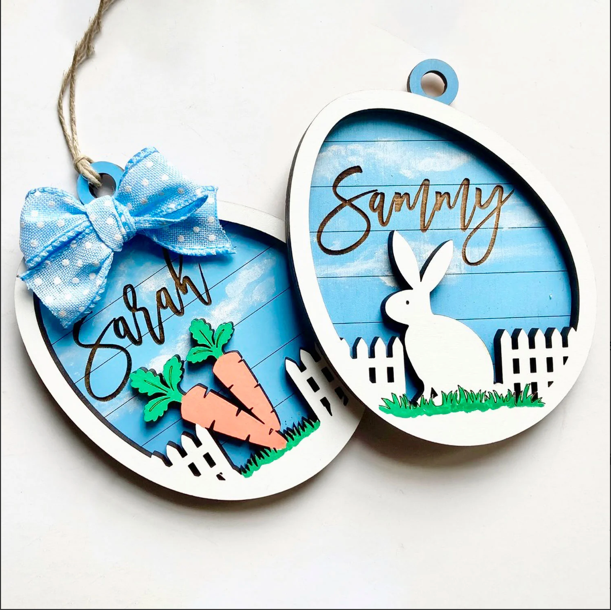 Easter Fence Gift Tags *Personalized*