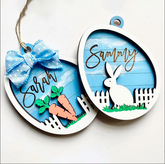 Easter Fence Gift Tags *Personalized*