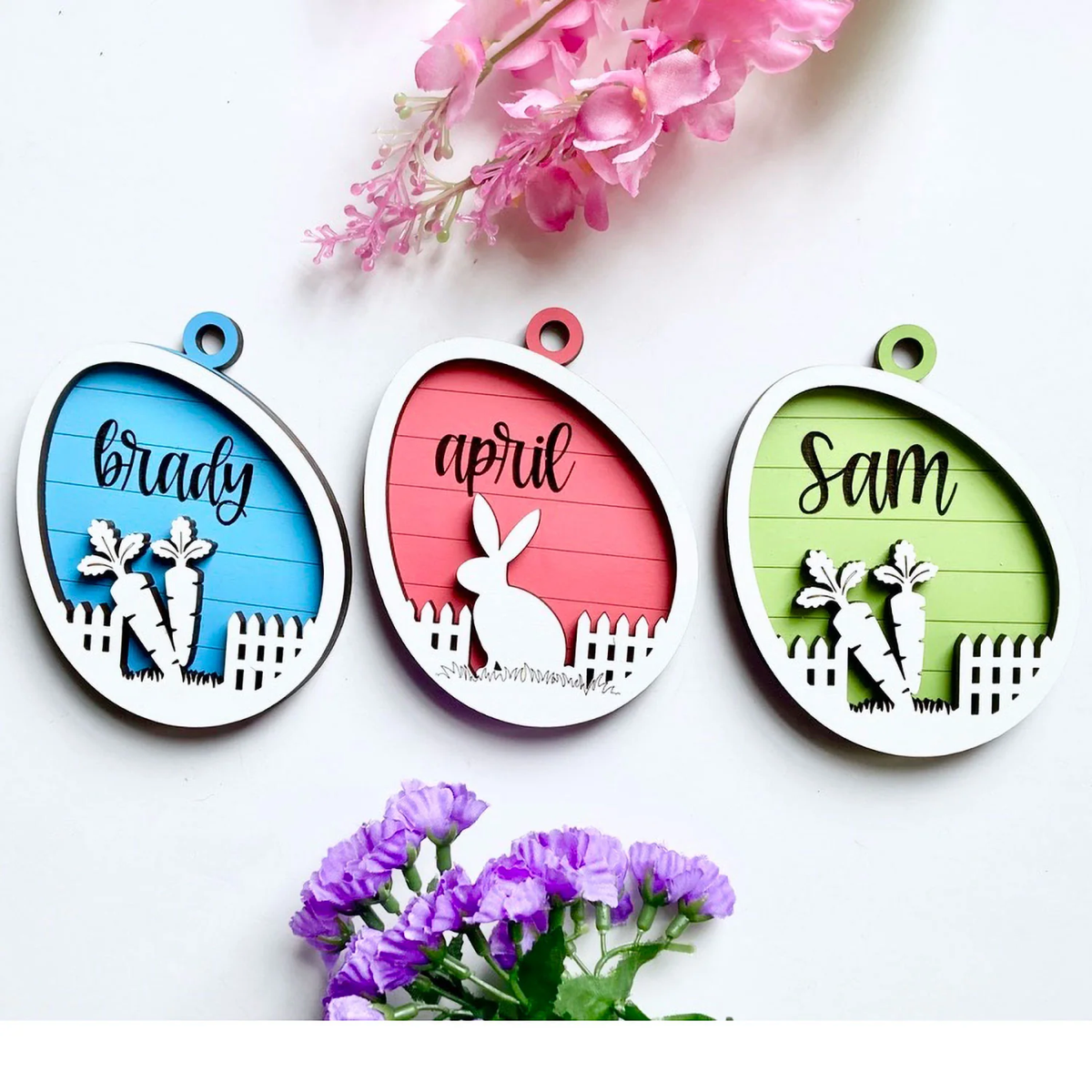 Easter Fence Gift Tags *Personalized*