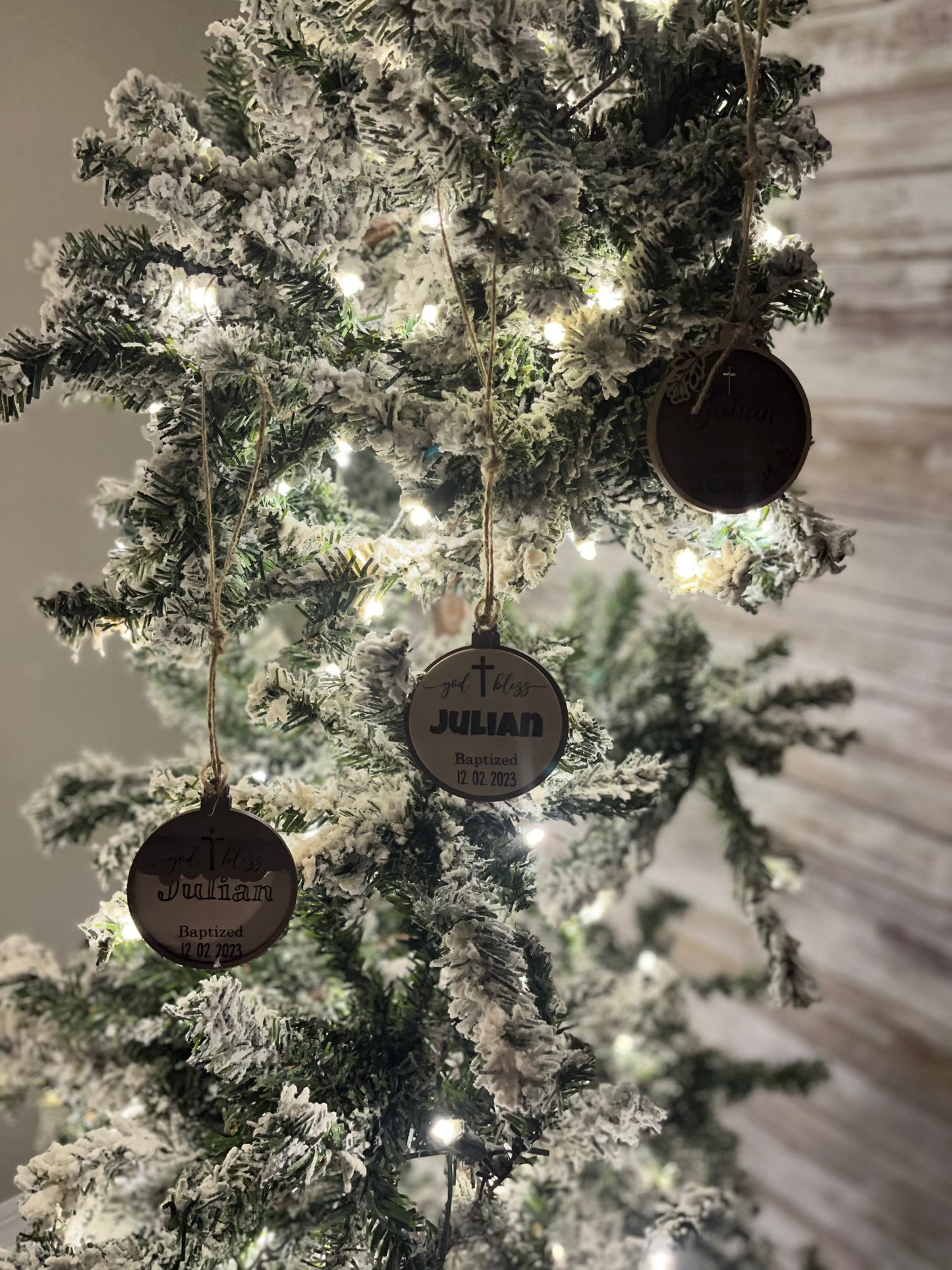 Custom Sacramental Ornament Trio