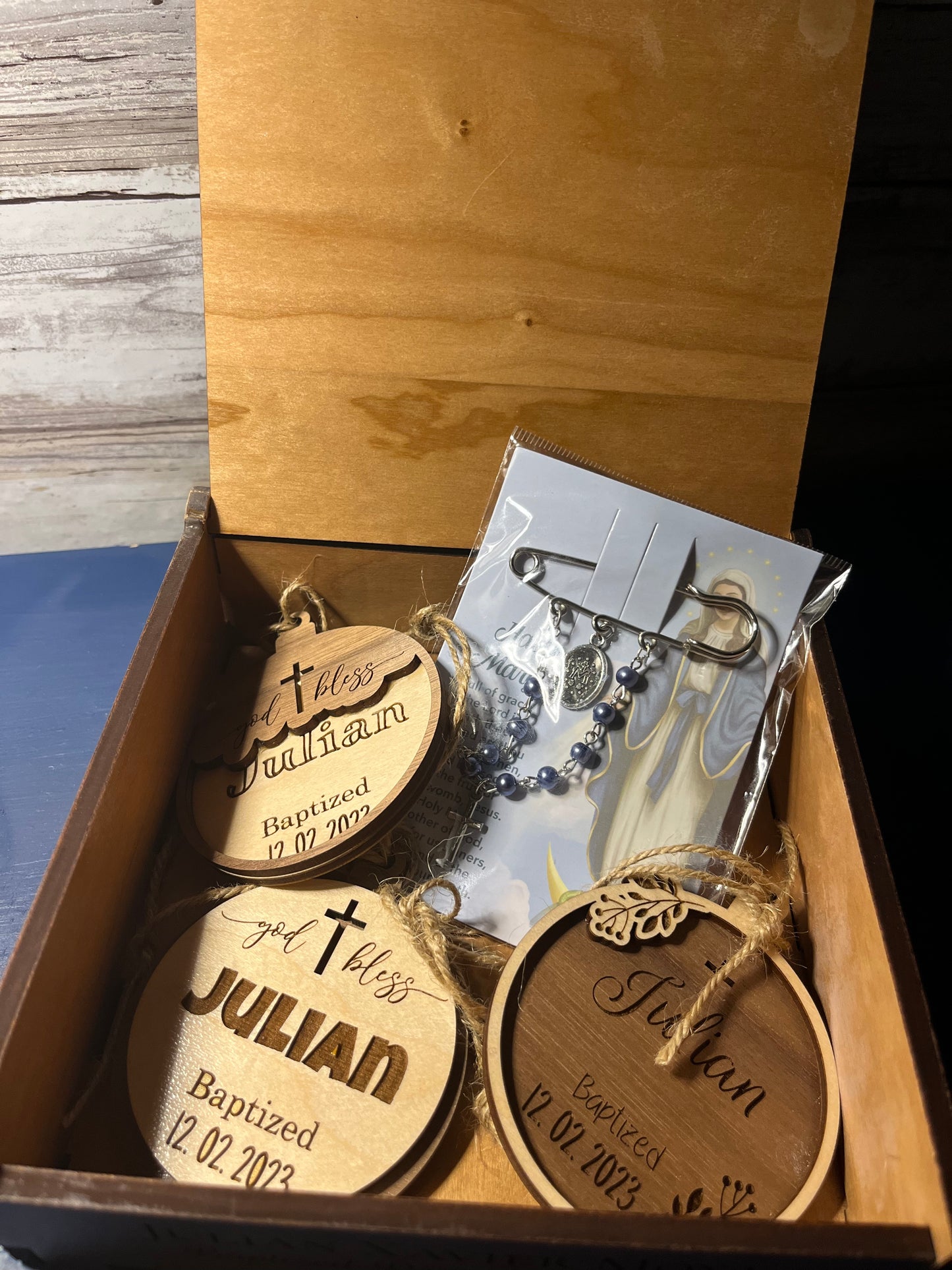 Custom Sacramental Ornament Trio