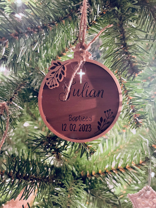 Custom Sacramental Ornament Trio