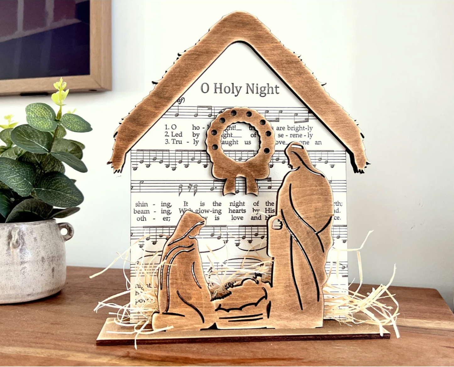 Musical Nativity Shelf Sitter