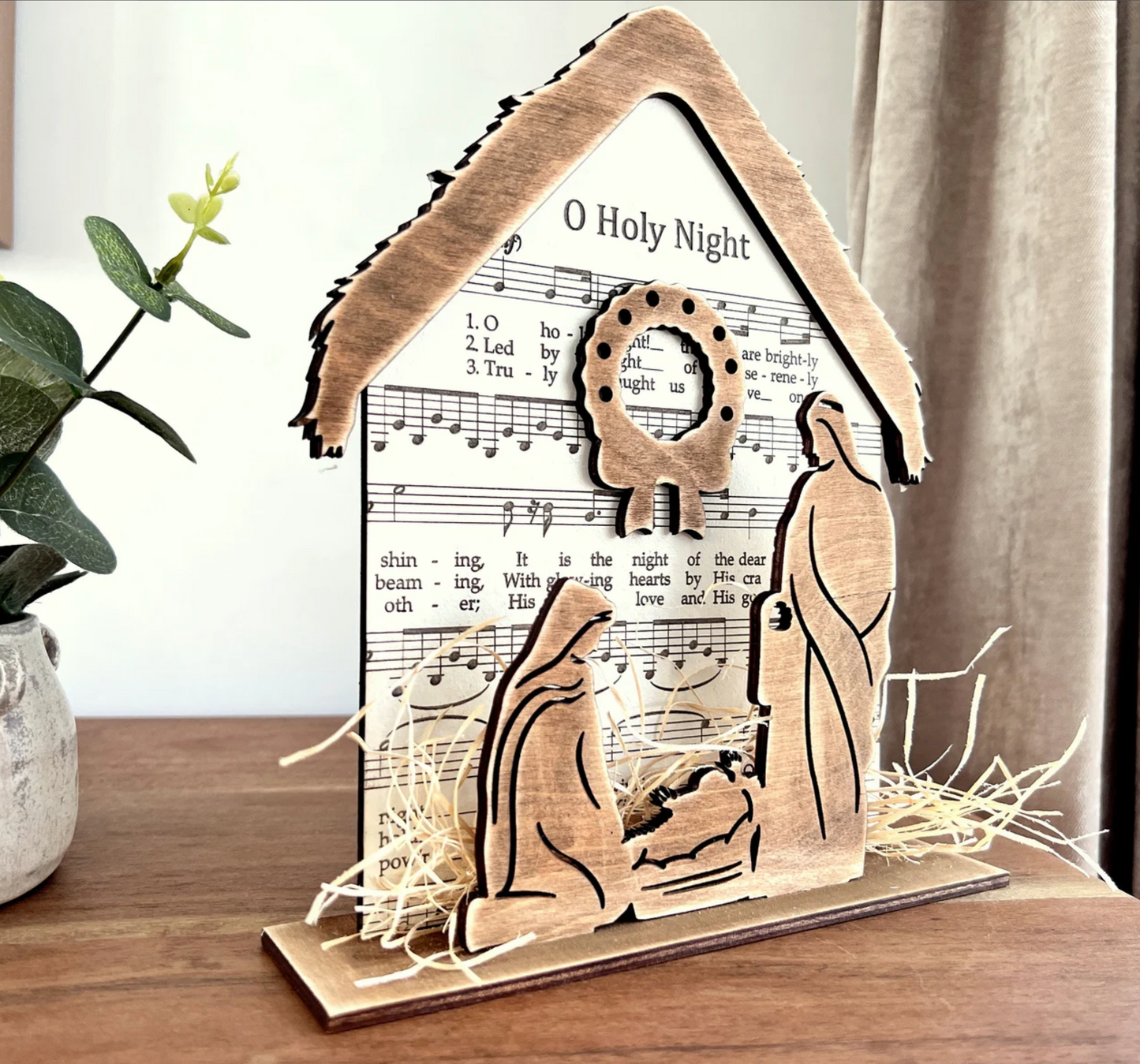 Musical Nativity Shelf Sitter
