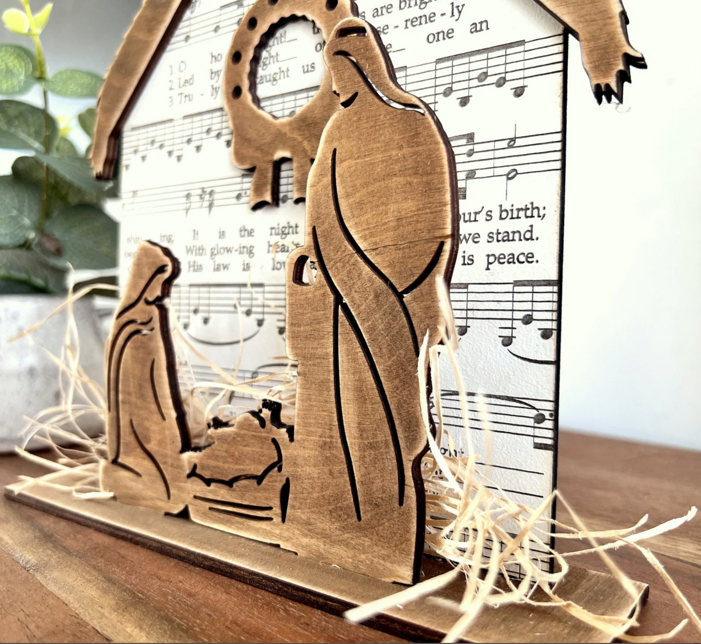 Musical Nativity Shelf Sitter