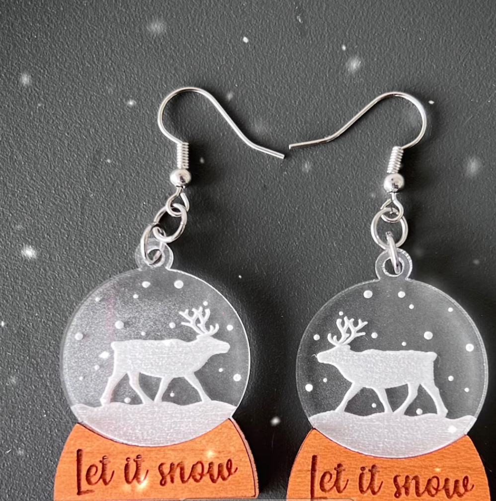 Snowglobe Earrings