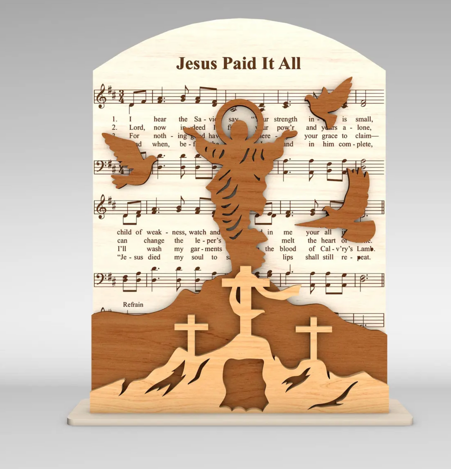 Easter Musical Triptych Altar