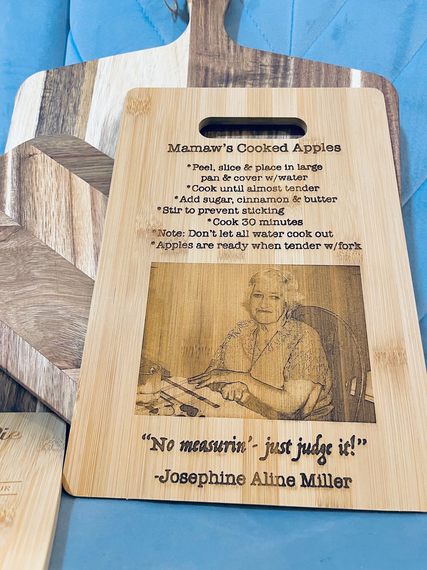 Custom Recipe Board Engraving