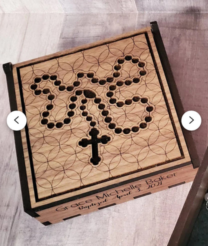 Sacramental Keepsake Box (Custom Engraved)