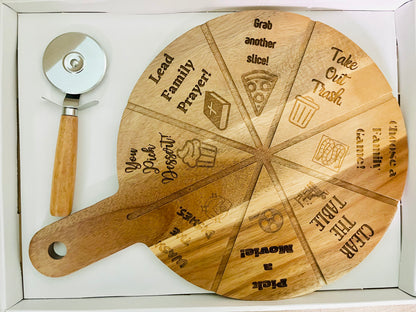 Family Game Night Pizza Peel