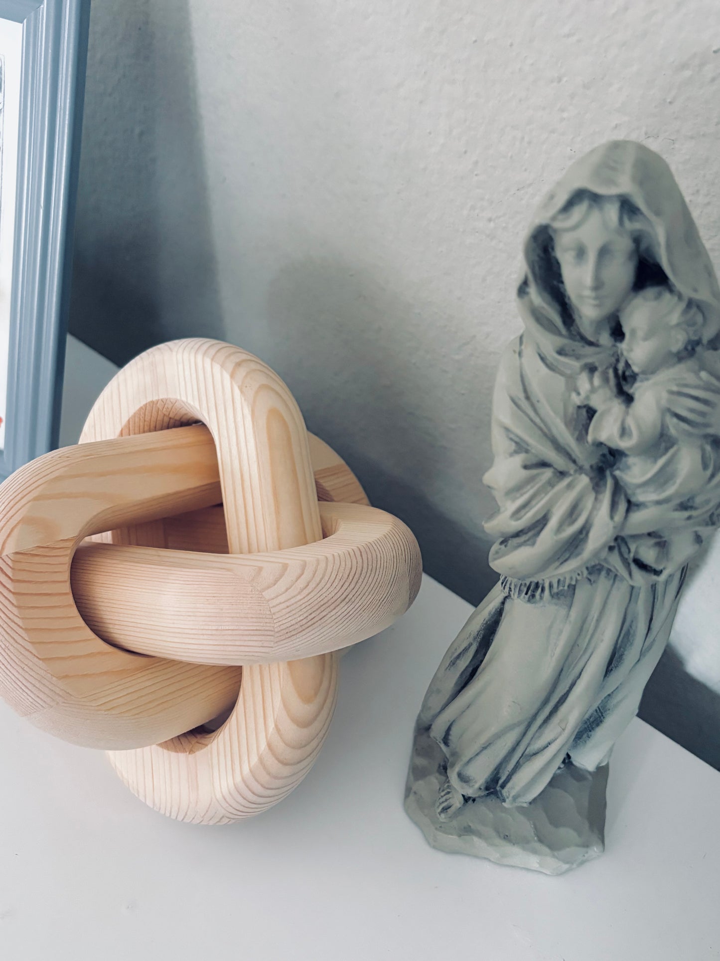 Undoer of Knots Wooden Contemporary Design Piece