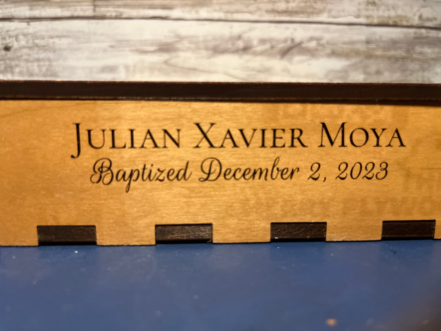 Sacramental Keepsake Box (Custom Engraved)