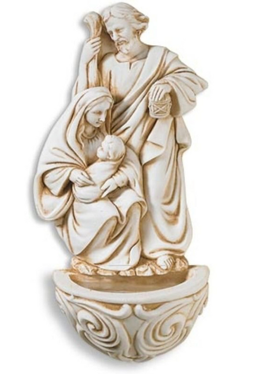 Antique Ivory Holy Family Font