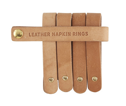 Leather Accessory Ring - Natural