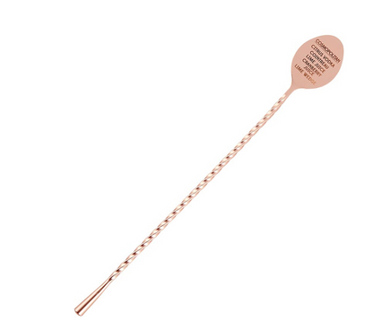 Cosmopolitan Recipe Bar Spoon - Rose Gold