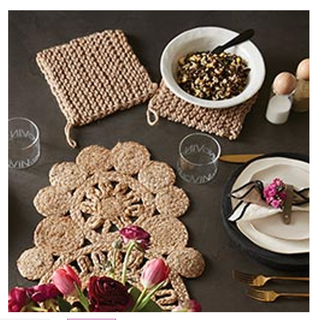 Jute Crocheted Trivet