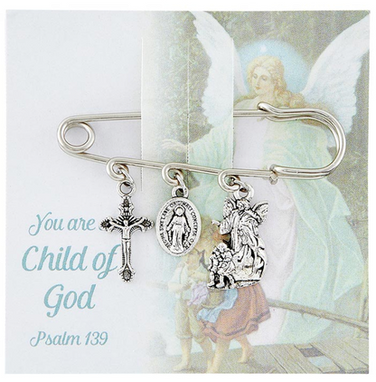 Miraculous Medal Baby Brooch