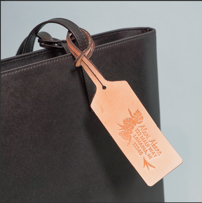 Genuine Leather Luggage Tag (Personalized)