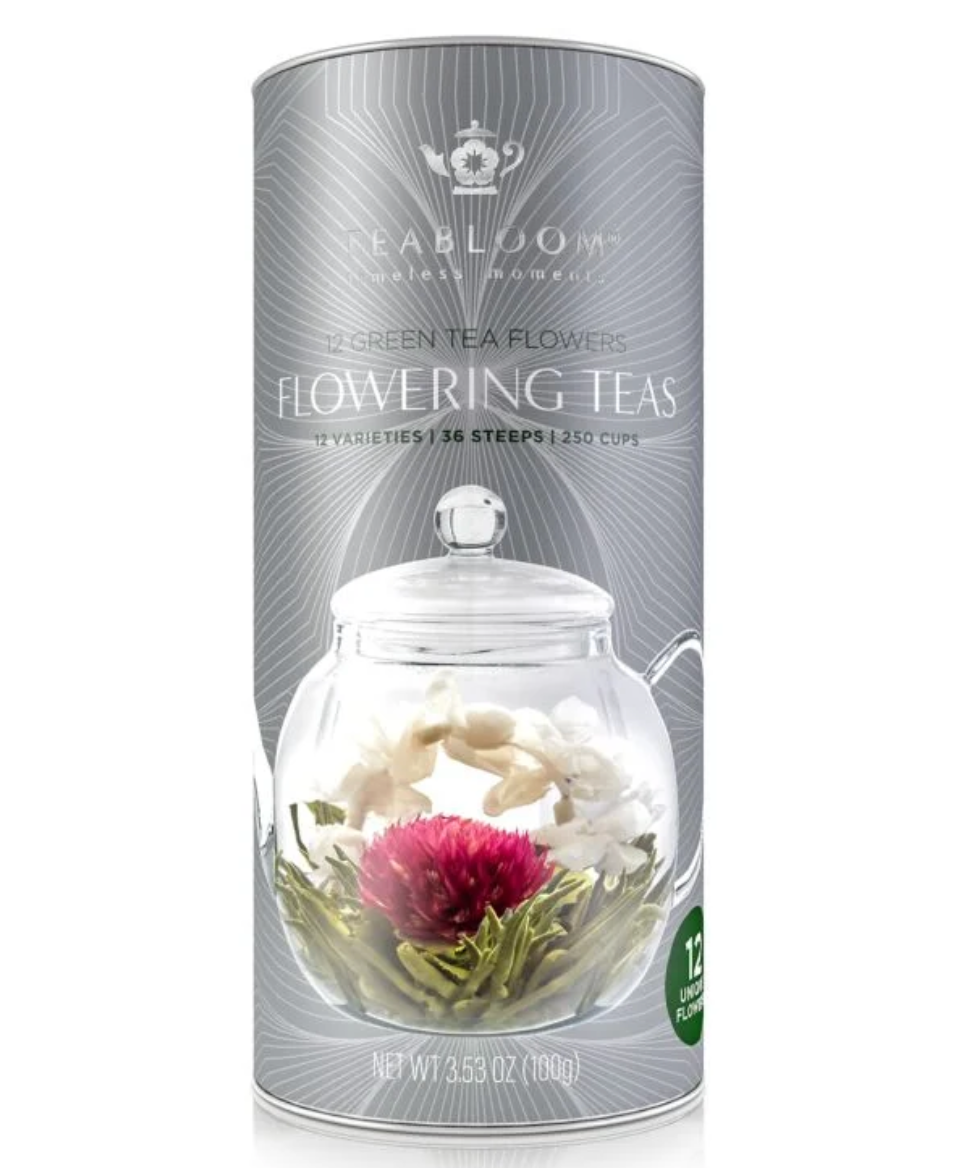 FLORAL VARIETY FLOWERING TEA CANISTER (12Pack)