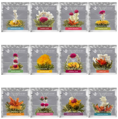 FLORAL VARIETY FLOWERING TEA CANISTER (12Pack)