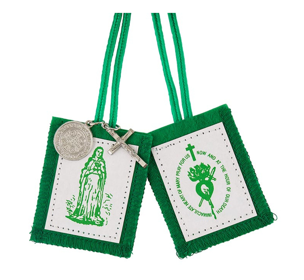 Green Scapular of Conversion with Medals