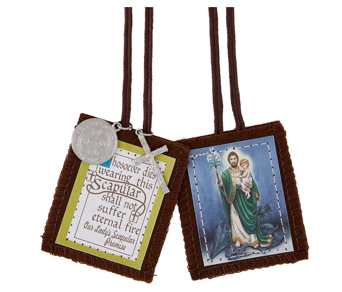 St. Joseph Terror of Demons "Speciality" Scapular with Medals