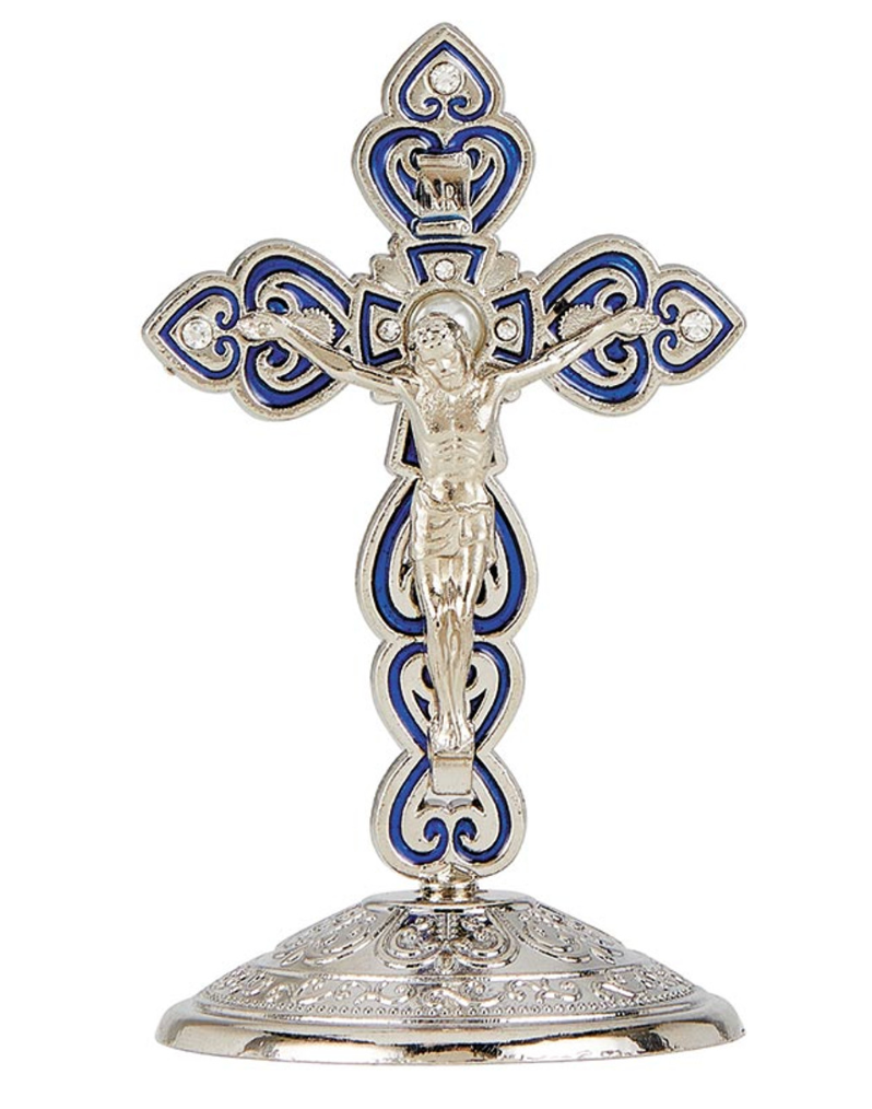 Blue Standing Crucifix