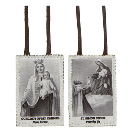 Vintage Wool "Traditional" Backed Scapular