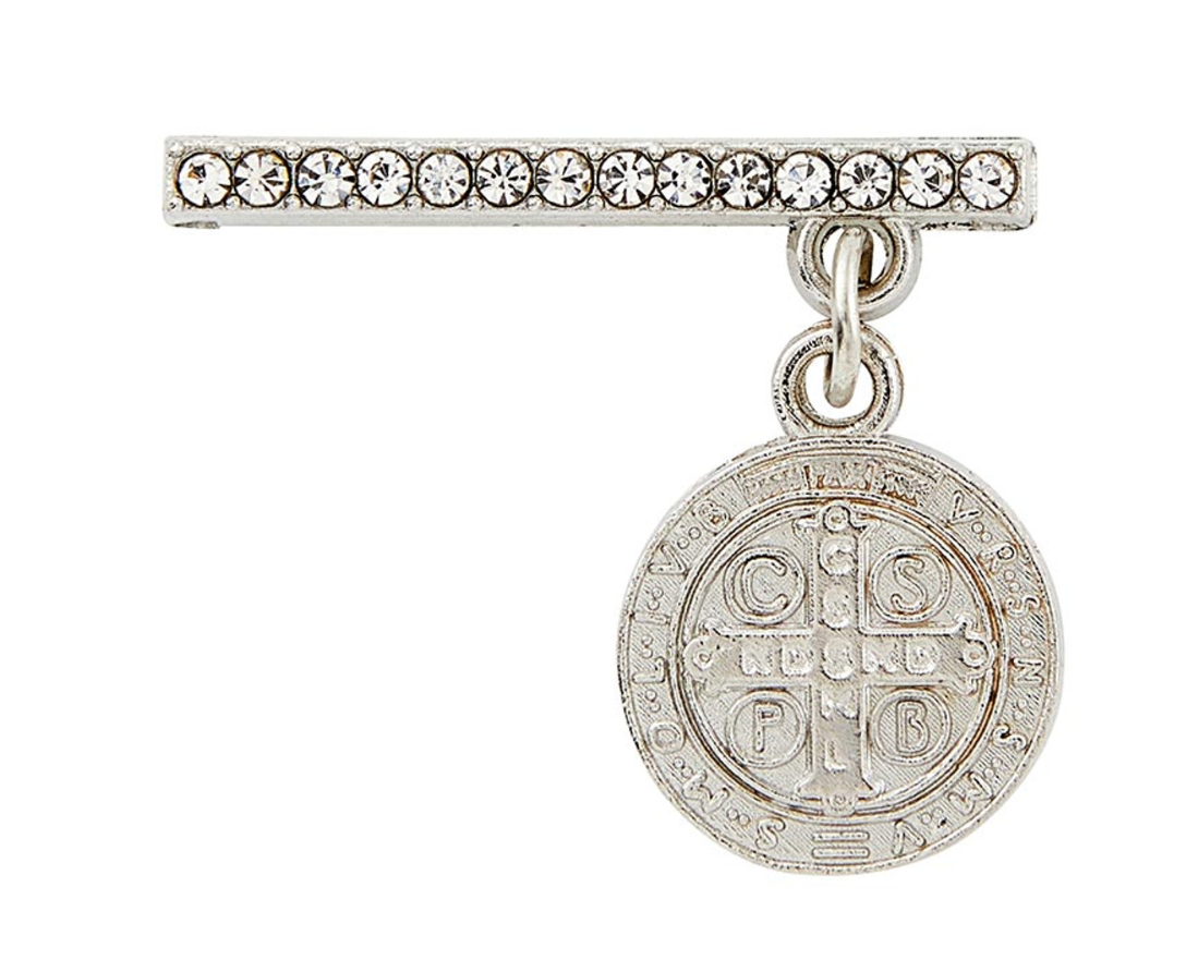 Miraculous Medal or St. Benedict Crystal Watch Charm