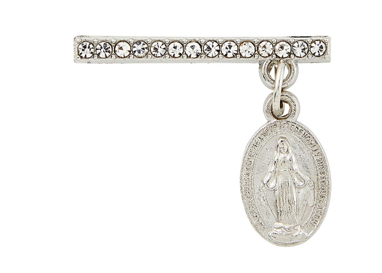 Miraculous Medal or St. Benedict Crystal Watch Charm