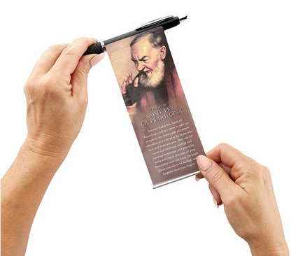 St. Padre Pio Banner Stylus & Pen