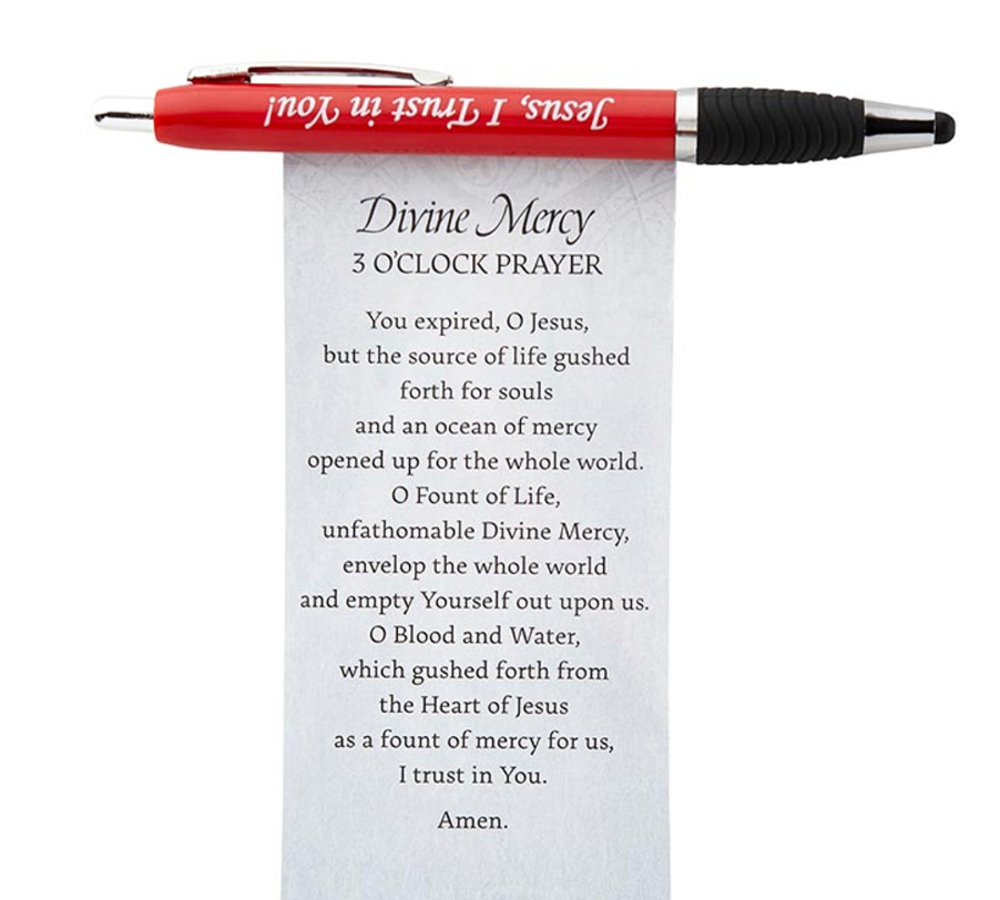 Jesus I Trust In You- Divine Mercy Banner Stylus & Pen