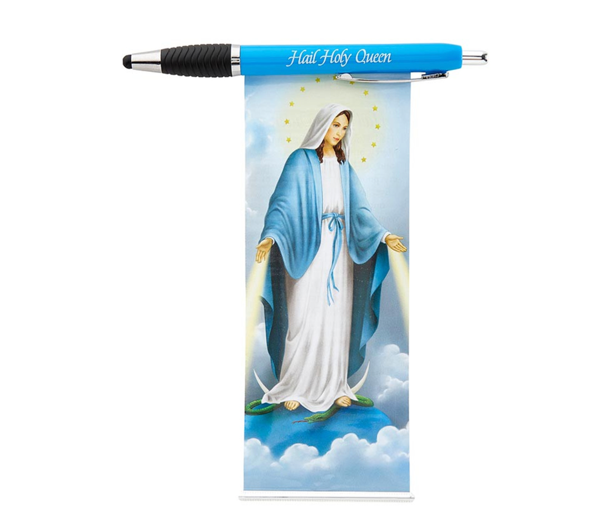 Hail Holy Queen-Blessed Mother Banner Stylus & Pen