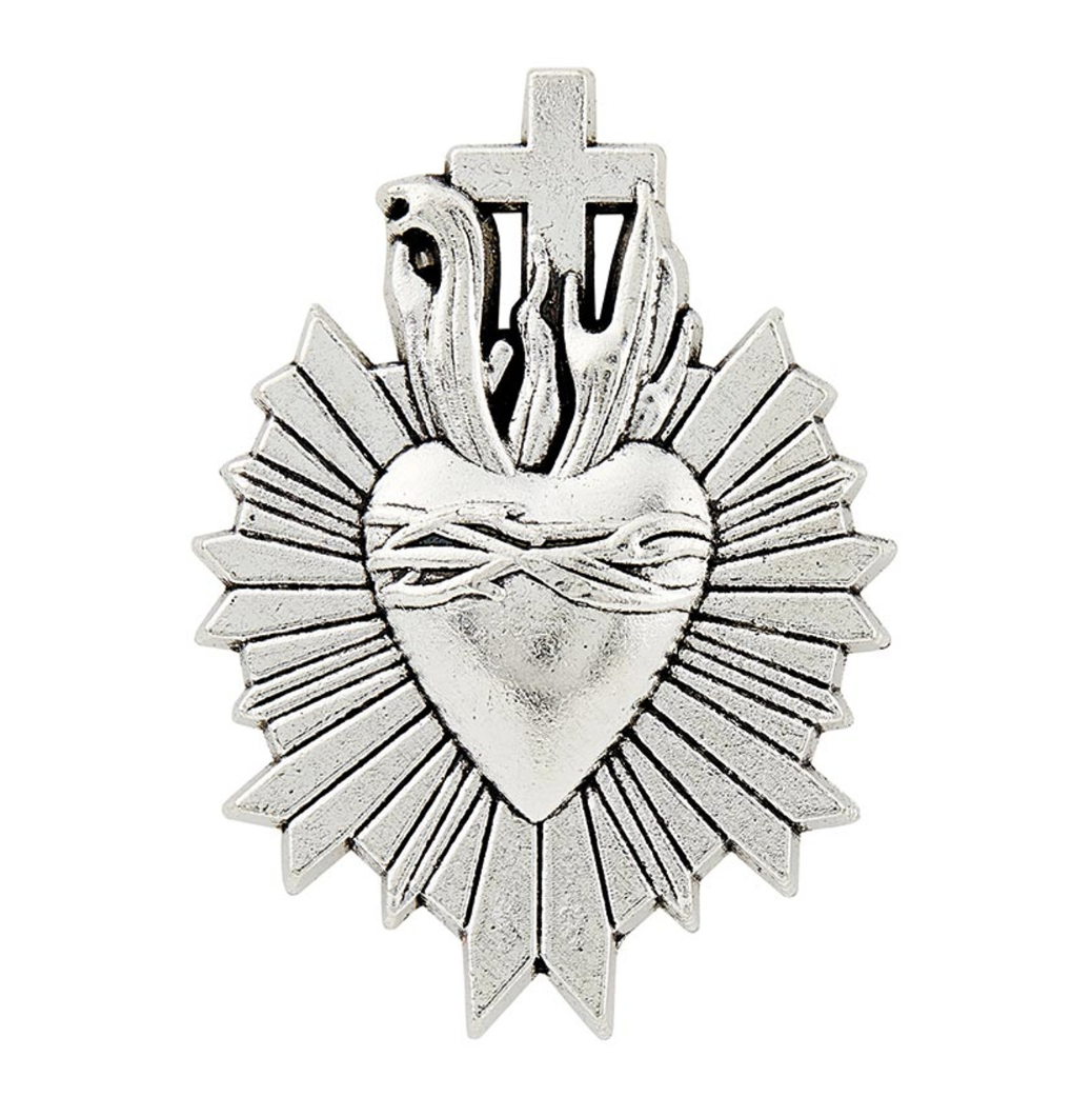 Sacred Heart Lapel Pin for Men