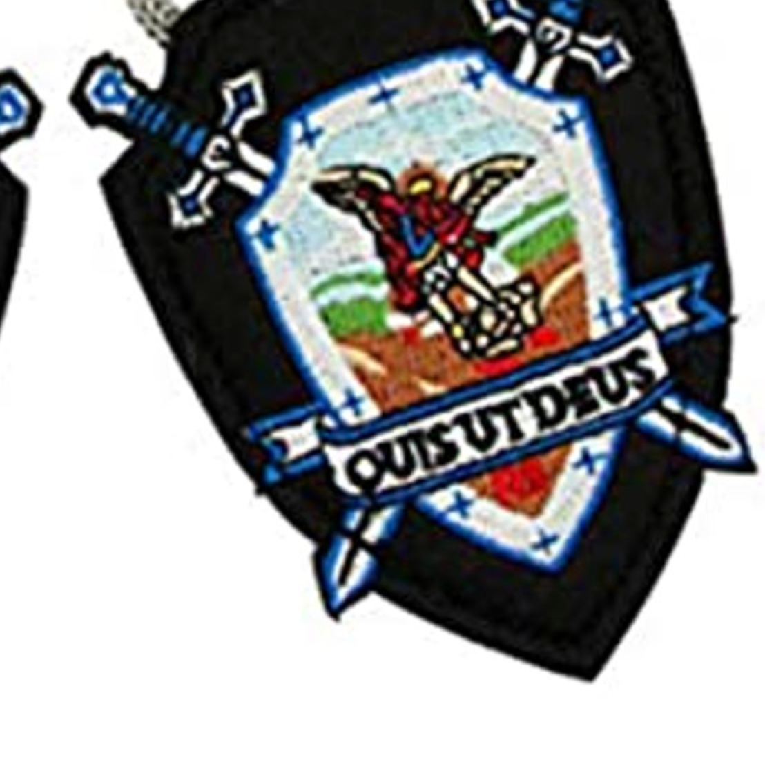 St. Michael DELUXE Wool/Woven Shield Scapular 3"