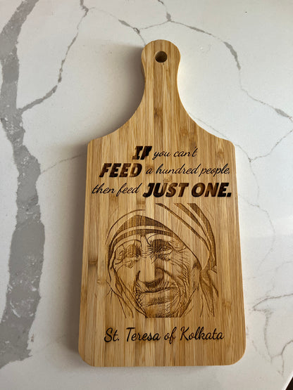 St. Teresa of Kolkata Handle Cutting Board