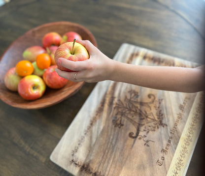 To Jesus through Mary Cutting Board or Tea Tray